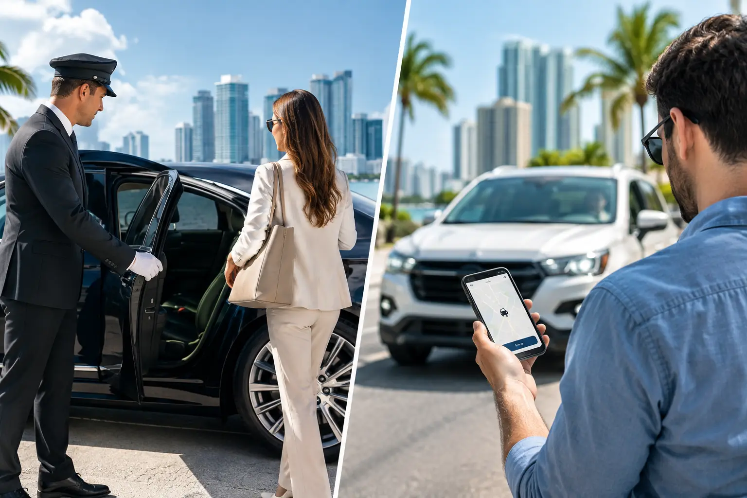 Transfer privato contro rideshare Miami: cosa scegliere